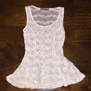 Figure flattering blouse with flower decal